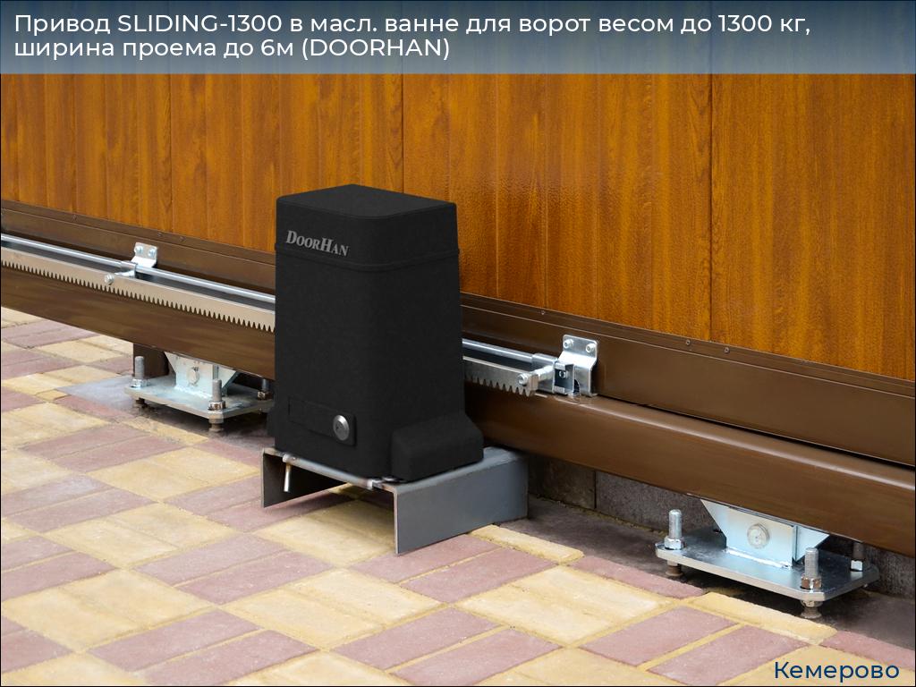 Привод SLIDING-1300 в масл. ванне для ворот весом до 1300 кг, ширина проема до 6м (DOORHAN), www.kemerovo.doorhan.ru
