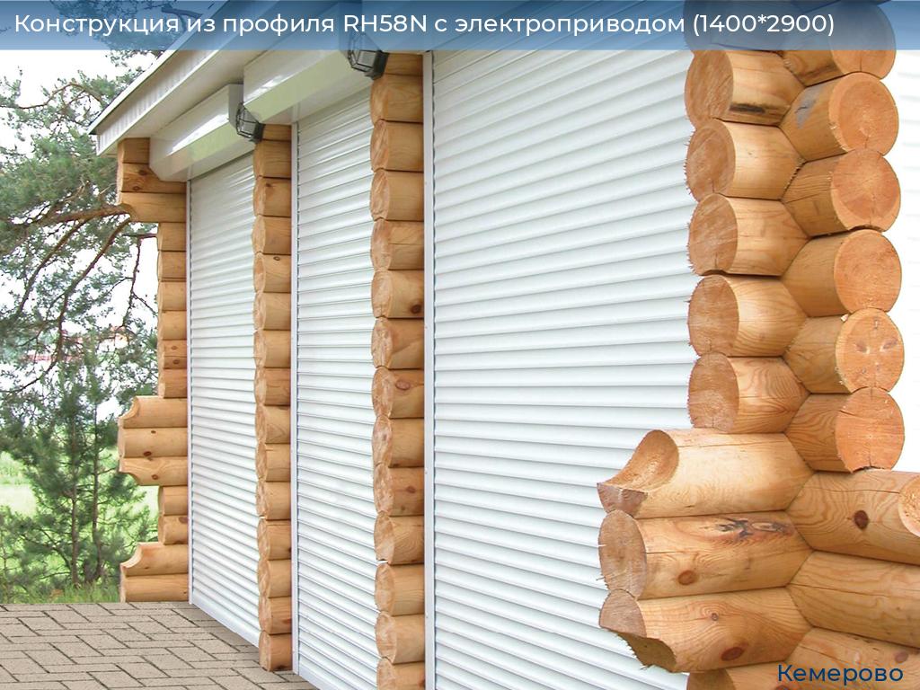 Конструкция из профиля RH58N с электроприводом (1400*2900), www.kemerovo.doorhan.ru