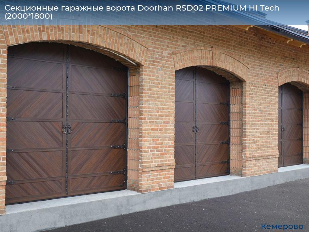 Секционные гаражные ворота Doorhan RSD02 PREMIUM Hi Tech (2000*1800), www.kemerovo.doorhan.ru