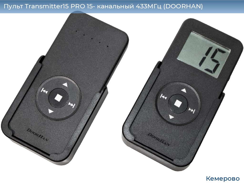 Пульт Transmitter15 PRO 15- канальный 433МГц (DOORHAN), www.kemerovo.doorhan.ru
